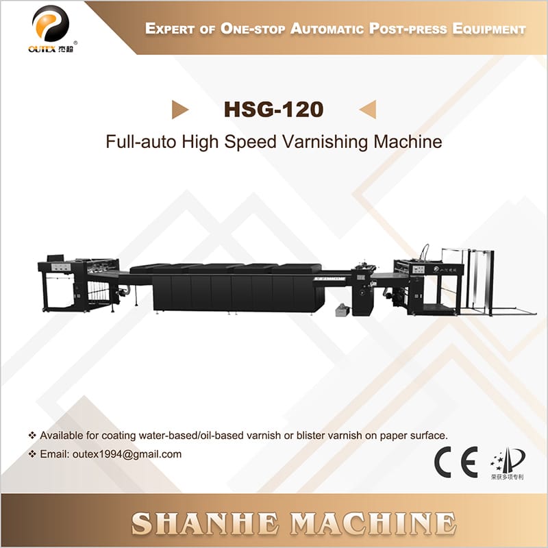 HSG-120 Full-auto High Speed Varnishing Machine